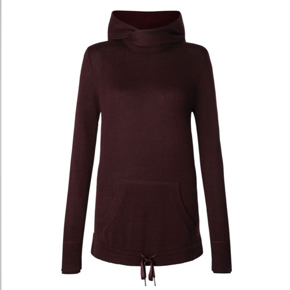 Lululemon Sweet Savasana Pullover Heathered Bordeaux Drama sweater Sz 12 hoodie - Picture 5 of 12